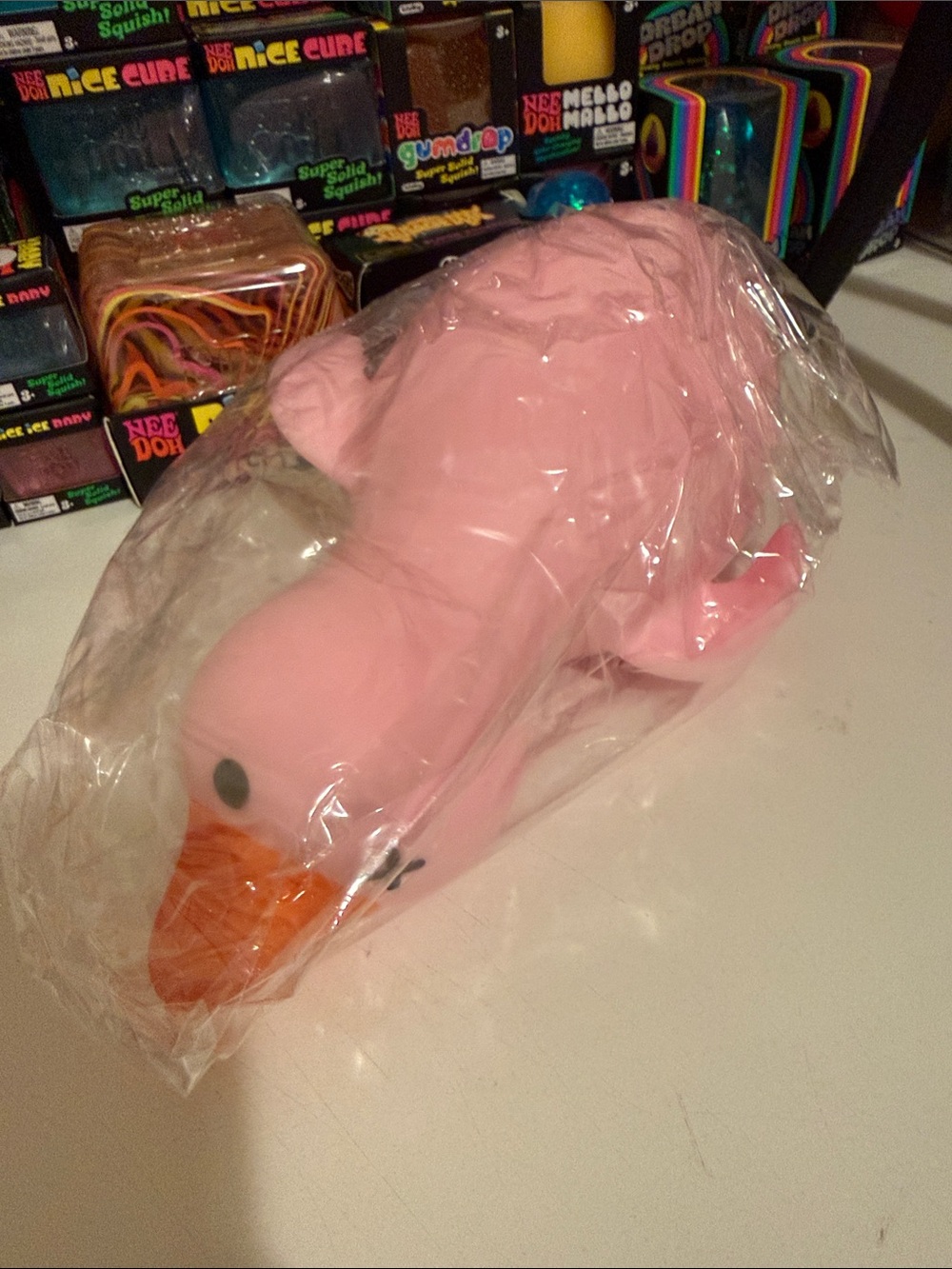 Jumbo Pink Goose Squishy